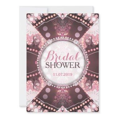 Bohemian Patchwork Pink  Invites