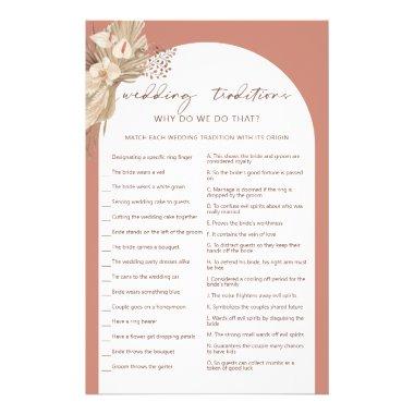 Bohemian wedding traditions bridal shower game fly flyer