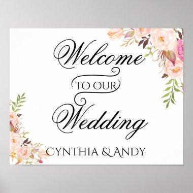Bohemian Welcome to Our Wedding Poster Sign
