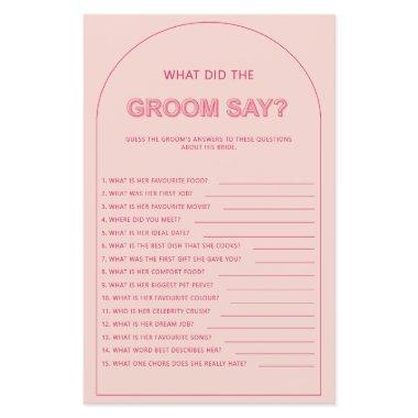 Bohemian what did the groom say