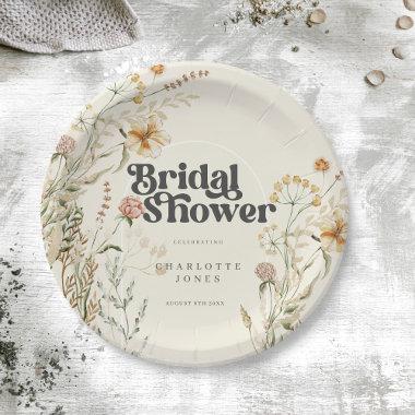 Bohemian Wildflowers Photo Arch  Paper Plates