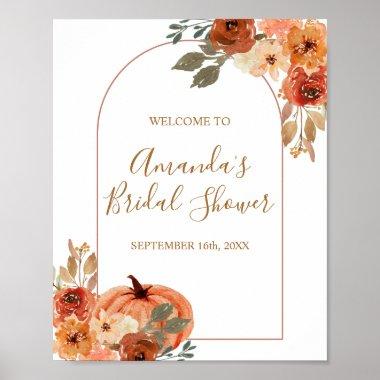 Boho Arch Terracotta Bridal Shower Welcome Sign
