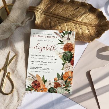 Boho Autumn Bridal Shower Invitations