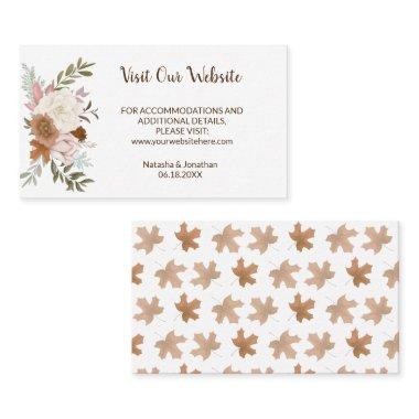 Boho Autumn Visit our website Wedding insert card