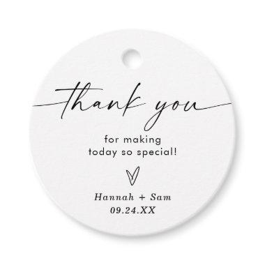 Boho Beige Bridal Shower Thank You Favor Tags