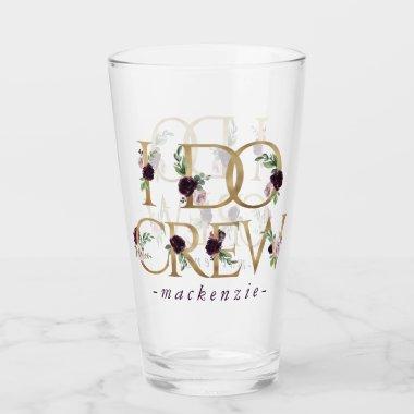 Boho Bling | Bachelorette Bridal Party I Do Crew Glass