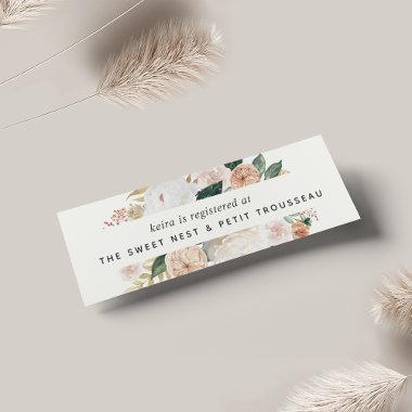 Boho Blooms Bridal Registry Insert Cards | Mini