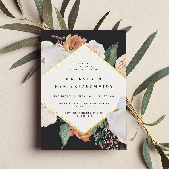 Boho Blooms Floral Bridesmaids Luncheon or Brunch Foil