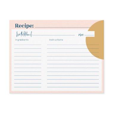 Boho Blush & Mustard Premium Recipe