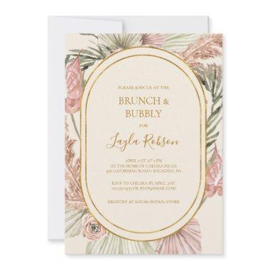 Boho Botanical Dusty Rose Brunch and Bubbly Shower