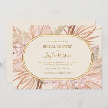 Boho Botanical | Ivory Horizontal Bridal Shower Invitations