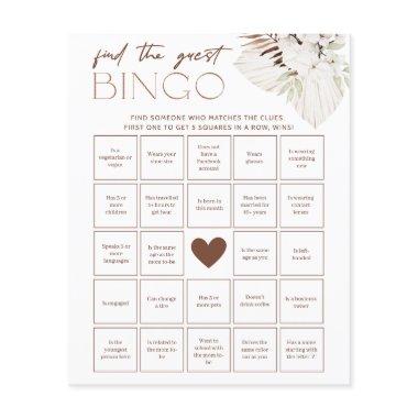 Boho  Game - Find the Guest Bingo