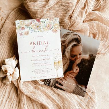 Boho Bridal Shower Invite | Modern Floral Brunch
