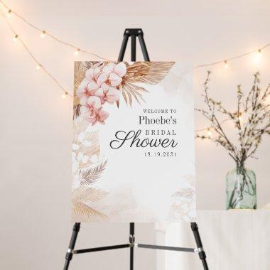 Boho Bridal Shower Terracotta Pampas Grass Welcome Foam Board