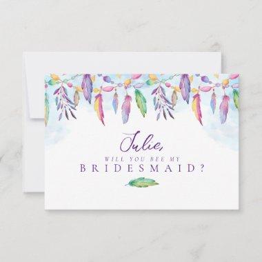 Boho Bridesmaid Invitations
