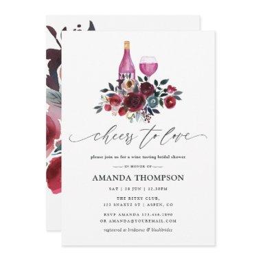 Boho Burgundy and Navy  Wine Tasting