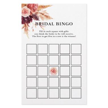 Boho Burgundy Terracotta Floral  Game