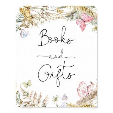 Boho Butterflies Books and Gifts Poster