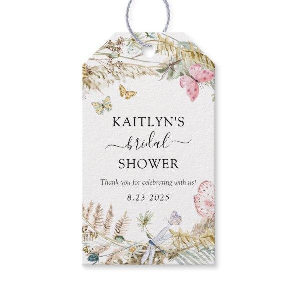 Boho Butterfly Bridal Shower Gift Tags