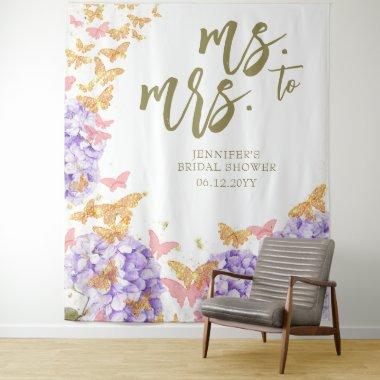 Boho Butterfly Garden Mrs  Backdrop