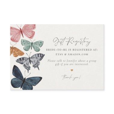 Boho Butterfly Gift Registry  insert