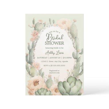 Boho Cactus  floral Southwestern