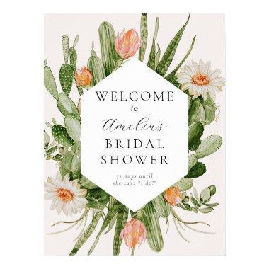 Boho Cactus  Welcome Sign