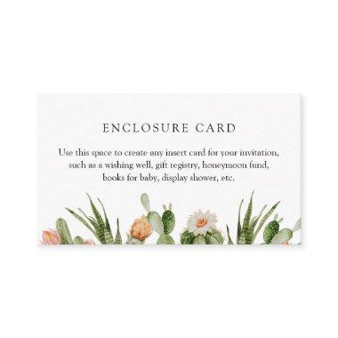 Boho Cactus Custom Enclosure Invitations