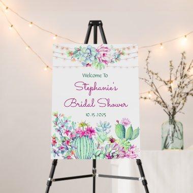 Boho Cactus Succulents Desert  Foam Board