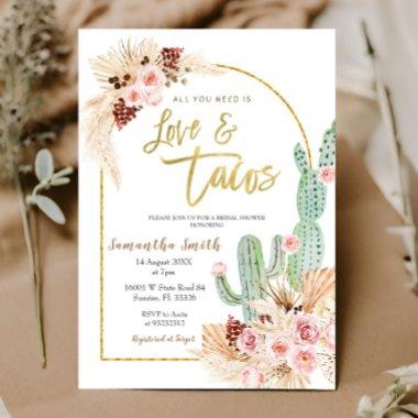 Boho Cactus Taco bout love  Invitatio