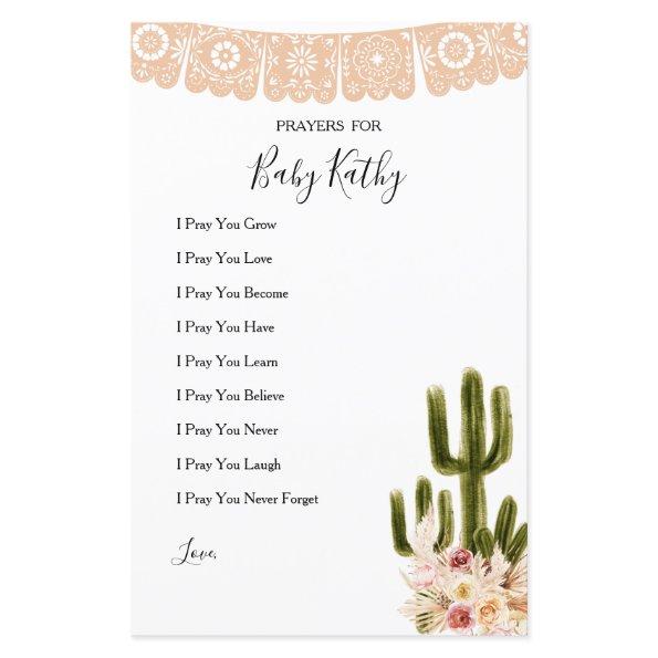 Boho Cactus Taco 'bout Love Prayers for Baby Sign
