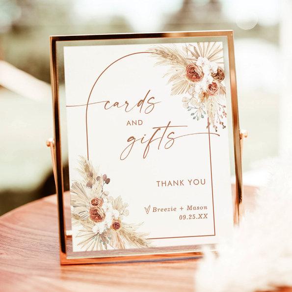 Boho Invitations and Gifts Sign | Arch Pampas Grass