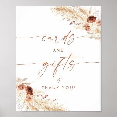 Boho Invitations and Gifts Sign | Terracotta Florals