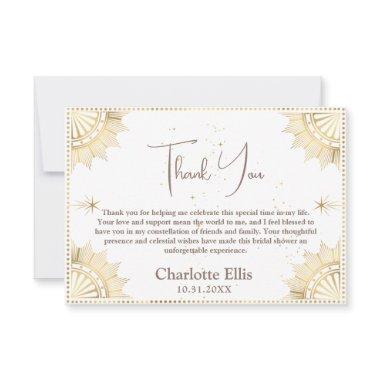 Boho Celestial Sun and Moon  Tarot Thank You
