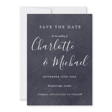Boho Chalkboard Signature Save the Date