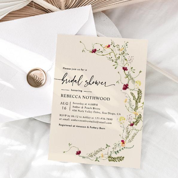 Boho Chic Botanical Wildflowers