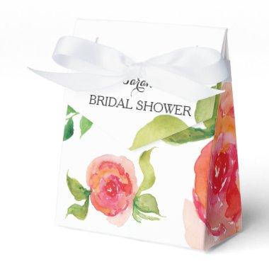 boho chic Coral bridal shower favor box