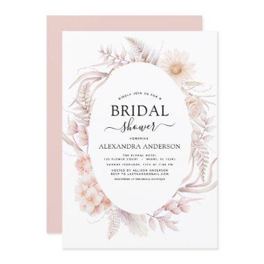 Boho Chic Dusty Pink Desert  Invitati