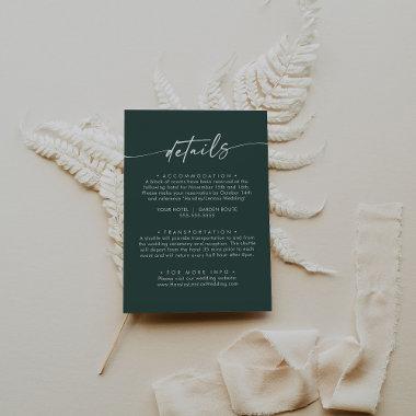 Boho Chic Emerald Green Wedding Details Enclosure