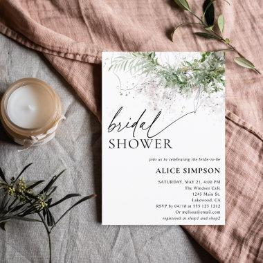 Boho Chic Greenery Script