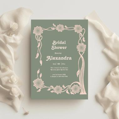 Boho Chic Retro Floral Retro Bridal Sower
