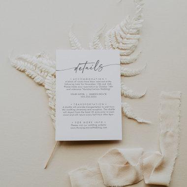 Boho Chic Silver Gray Wedding Details Enclosure