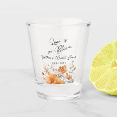 Boho Chic Terracotta Floral  Shot Glass