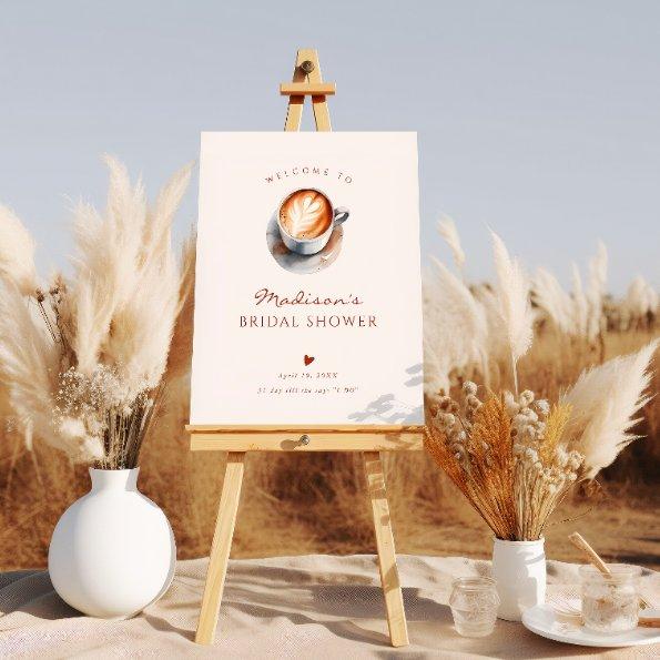 Boho Coffee  Heart Welcome Foam Board