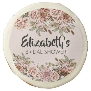 Boho Cottagecore Enchanted Wedding Theme Custom Sugar Cookie