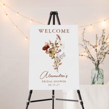 Boho Custom Nature Botanical Bridal Shower Foam Board