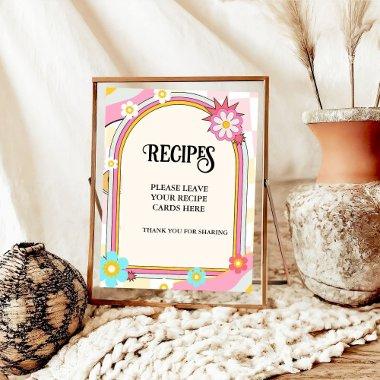 Boho Dazed and Groovy Recipes  Table Sign