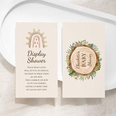 Boho Dinosaur Beige Baby Shower Display Shower Enclosure