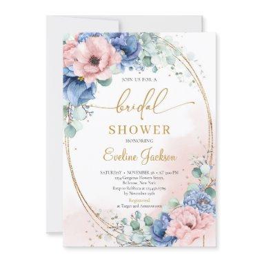 Boho dusty pink dusty blue rustic