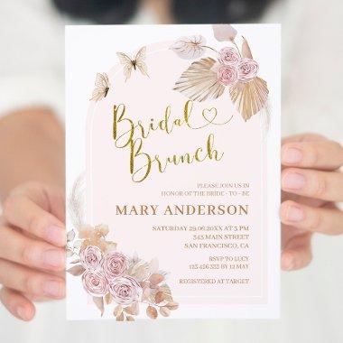Boho Dusty Pink Floral  Brunch